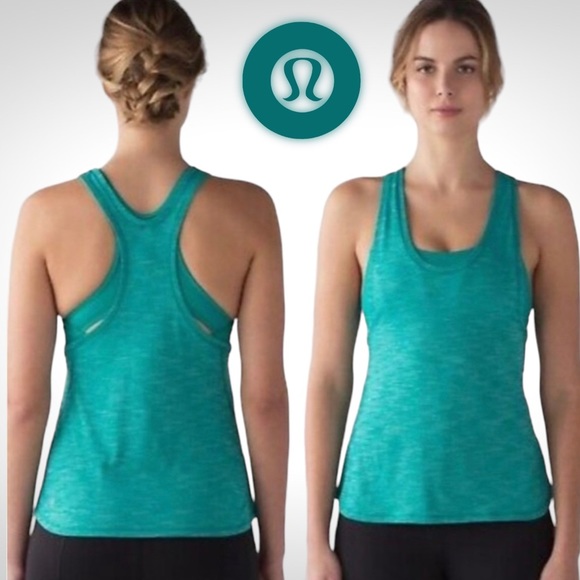 lululemon athletica Tops - Lululemon Teal Glide and Stride Tank
